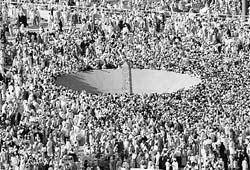 Jamarat: stoning the devil!